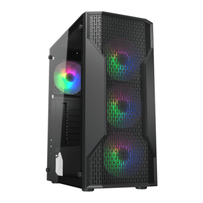 Boîtier PC Cougar MX110 RGB noir panneau verre