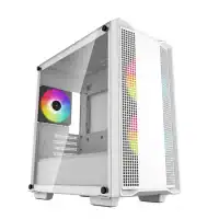 Boitier PC DeepCool CC360 ARGB blanc verre trempé