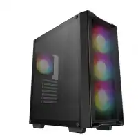 Boîtier PC DeepCool CC560 Mesh V2 RGB noir verre trempé