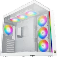Boîtier PC Xigmatek Aqua Ultra Air-C RGB blanc avec panneaux vitrés