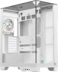 Boîtier PC gaming XYZ Trifecta blanc verre trempé RGB