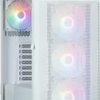 Boîtier Zalman S5 Neo RGB blanc ATX verre trempé