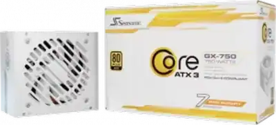 alimentation atx seasonic core gx v2 2024 750w blanc