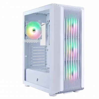 boitier atx 1stplayer h6 rgb blanc