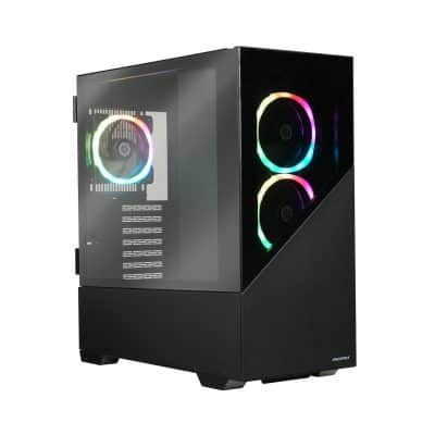 boitier atx enermax k8 rgb noir verre trempe