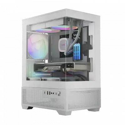 boitier gamdias aura gc9m elite argb blanc micro atx