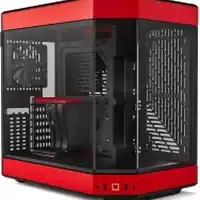 boitier hyte y60 noir rouge e-atx vitré