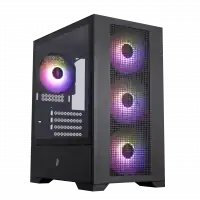 boitier micro atx 1stplayer go2 rgb blanc vitre