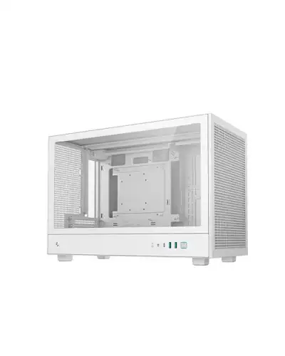 boitier micro atx deepcool ch260 white panneau vitre