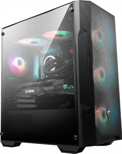 boitier micro atx msi mag forge m100a rgb noir vitré