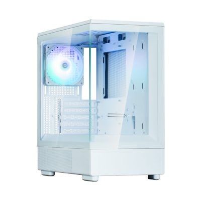 boitier micro atx zalman p10 rgb blanc vitré
