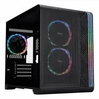 boitier pc 1stplayer vt6 rgb blanc panneau vitre