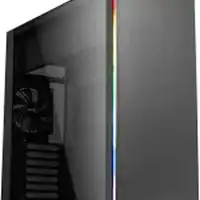 boitier pc aerocool glo rgb noir panneau vitre