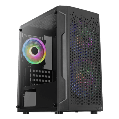 boitier pc aerocool trinity mini rgb noir micro atx