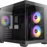 boitier pc antec cx600m argb micro atx noir vitré
