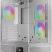 boitier pc atx gamdias atlas m1 wh rgb blanc panneaux vitres