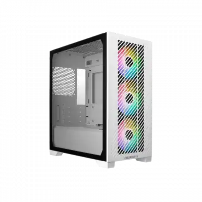 boitier pc cooler master elite 301 rgb blanc micro atx