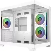 boitier pc cooler master elite 481 wood blanc micro atx