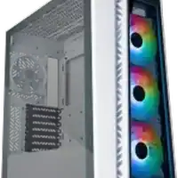 boitier pc cooler master masterbox 520 tg white argb