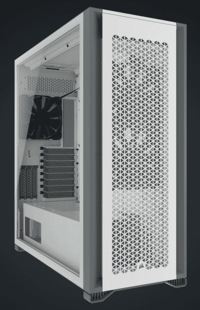 boitier pc corsair 7000d airflow blanc e-atx vitré
