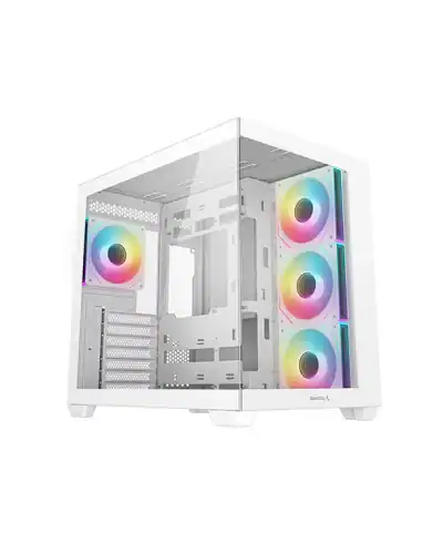 boitier pc deepcool cg530 4f blanc atx vitré