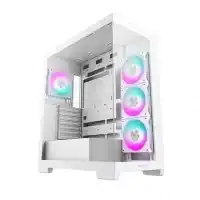 boitier pc deepcool cg580 4f rgb blanc atx