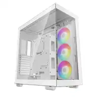 boitier pc deepcool ch780 rgb blanc verre trempe