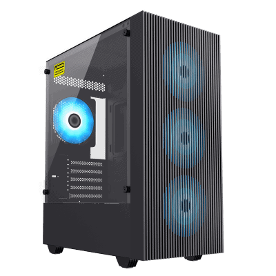 boitier pc gamemax edge micro atx argb noir