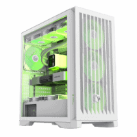 boitier pc gamemax leader 2 argb blanc e‑atx
