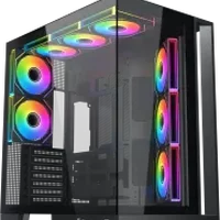 boitier pc xigmatek aqua 7 rgb noir moyen tour atx