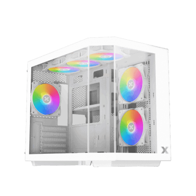 boitier pc xigmatek cubi m rgb blanc mini tour