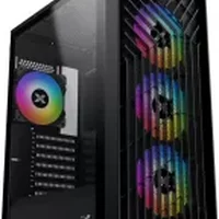 boitier pc xigmatek lux g noir panneau vitre argb