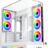 boitier pc xigmatek pano ii rgb blanc e-atx vitre