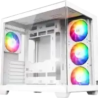 boitier pc xyz tesseract x rgb blanc