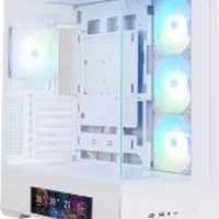 boitier pc zalman p40 ds white rgb atx panneaux vitres