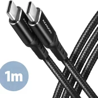 cable usb c axagon 1m 60w noir