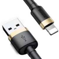 câble baseus cafule lightning 1m noir gris