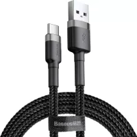 câble baseus cafule usb-c 2m noir