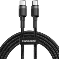 cable baseus cafule usb c 60w 1m noir gris