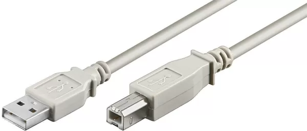 cable goobay usb 2.0 type a b 1,8 m gris