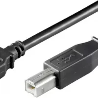câble Goobay USB 2.0 A‑B 1,8 m noir