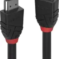câble hdmi 2.0 lindy 5 m noir rouge