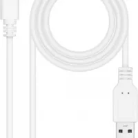 cable nanocable usb a usb c 1m blanc
