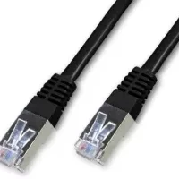 cable reseau rj45 cat 6e ftp 1m noir