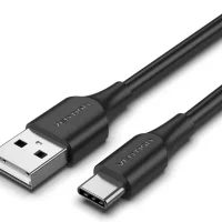 câble Vention USB‑A vers USB‑C 1 m blanc
