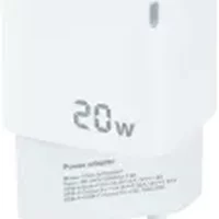 chargeur secteur tooq 20w usb-a usb-c blanc