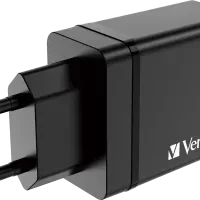 chargeur secteur verbatim gan 30w noir