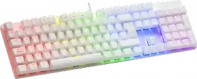 clavier gamer mars gaming mk422 rgb blanc brown switch