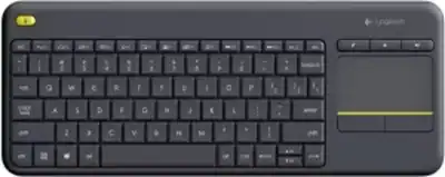 clavier sans fil logitech k400 plus noir avec pave tactile