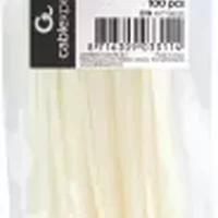 colliers serrage 100x2.5mm blancs